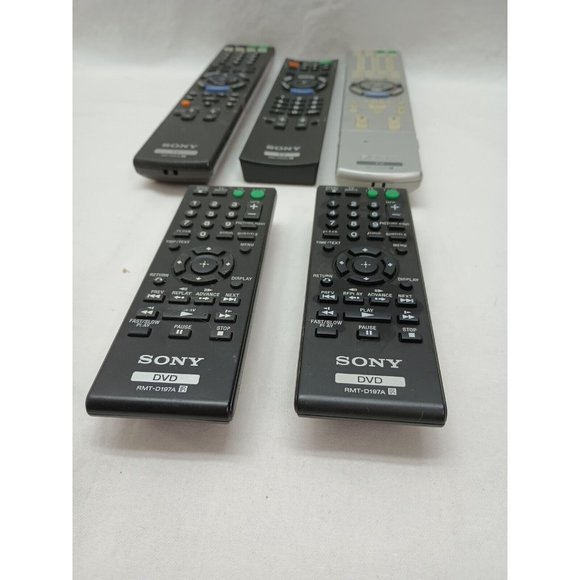 Lot Of 5 Various Sony Remote Controls - Picture 1 of 8
